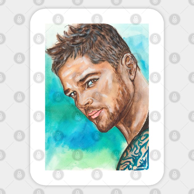 Ricky Martin Sticker by Svetlana Pelin